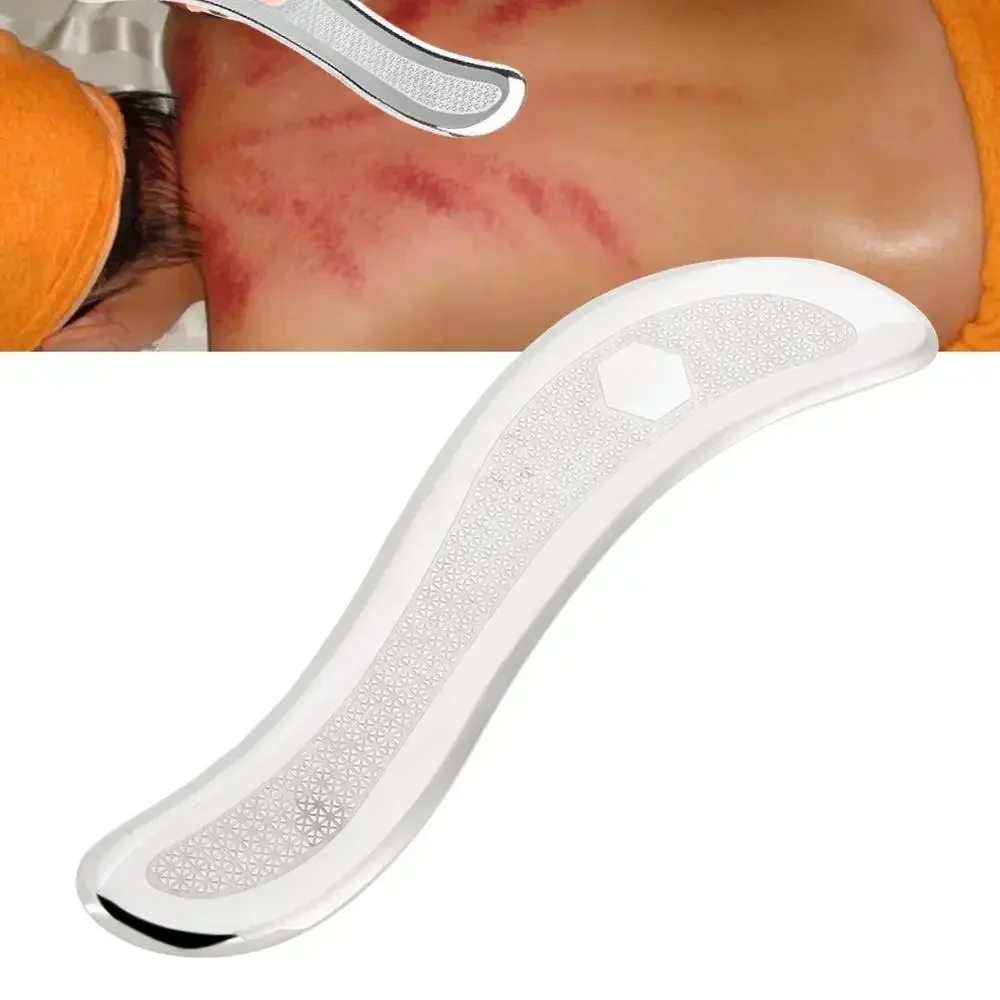 

Stainless Steel Fatigue Relief Massage Scraping Relaxation Tool Guasha Scraping Board Muscle and Skin Massager PhysicalTreatment