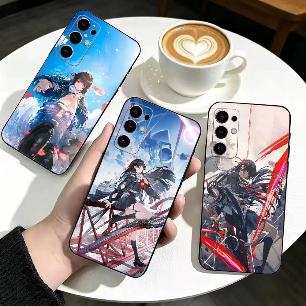 Game G-Genshin impact Kaedehara Kazuha  Anti-drop Soft Silicone Case for Samsung S26 S24 S23 S22 S21 Ultra Plus FE Lite Black