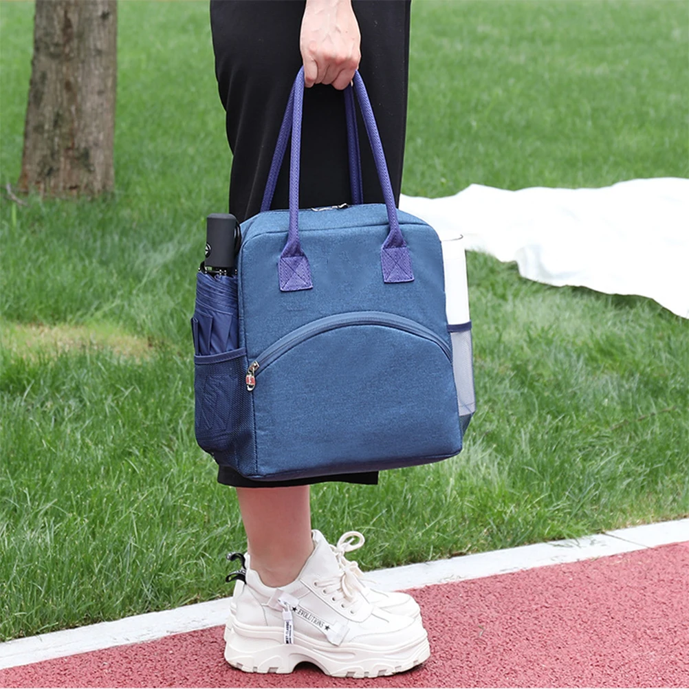 

Portable Bento Bag Lunch Tote Food Grade Insulation Heat Preservation Travel School Picnic Functional Storage Kitchen Bar Simple