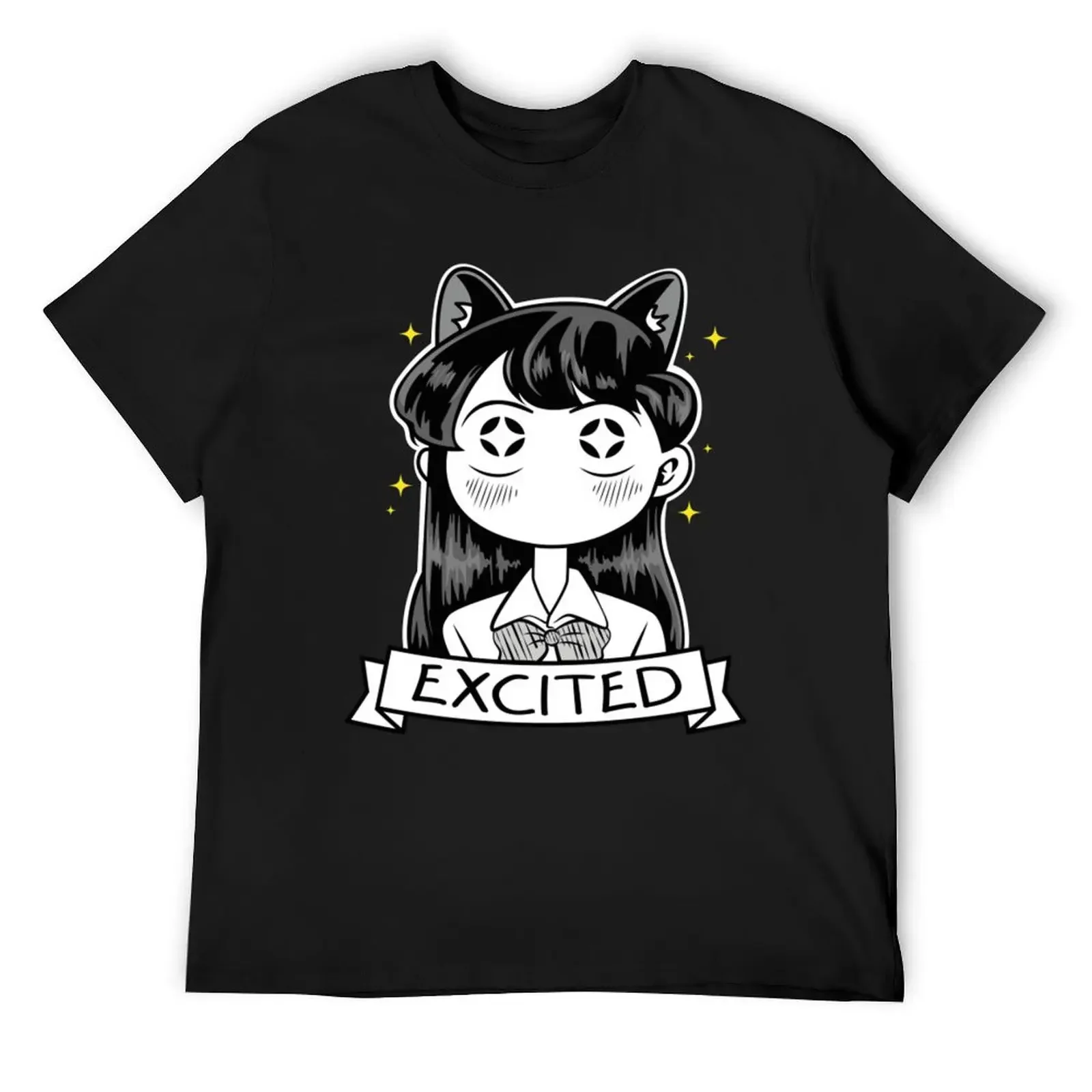 

Excited Komi - Komi Can't Communicate Komi San Retro - Shouko Excited T-Shirt plus size tops quick drying shirts graphic tee men