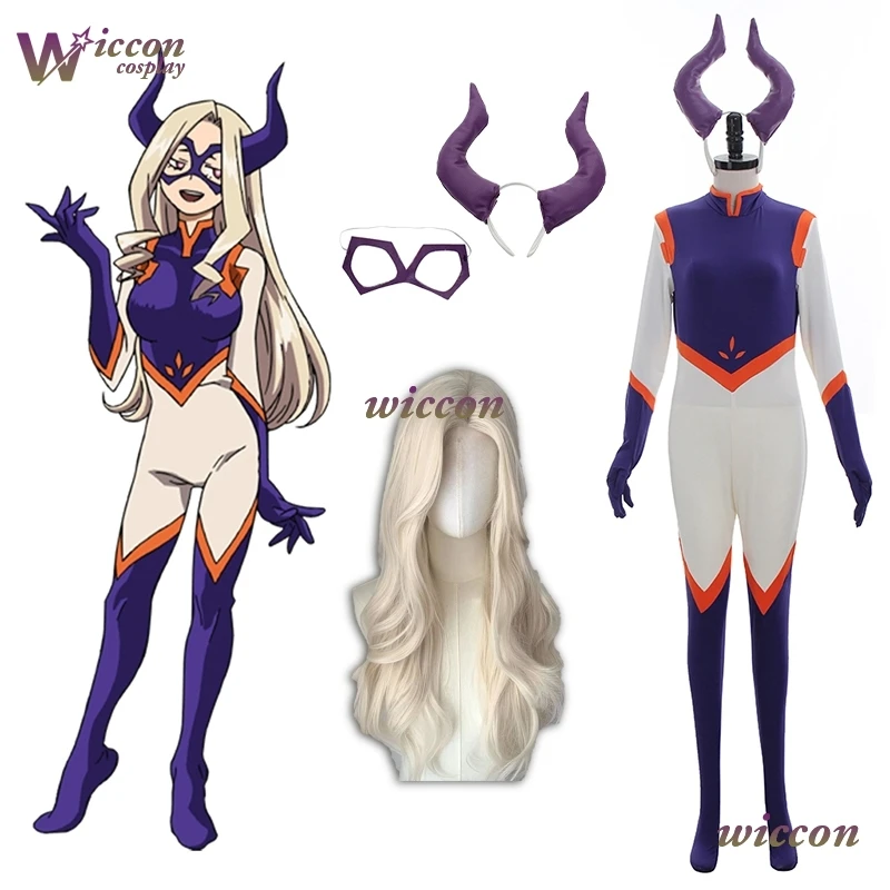 

Wuhu/ Anime My Hero Yu Takeyama Peak Hero Mt. Lady Mountain Climbing Cosplay Costume Wig Halloween Women Jumpsuit Sexy Clothing