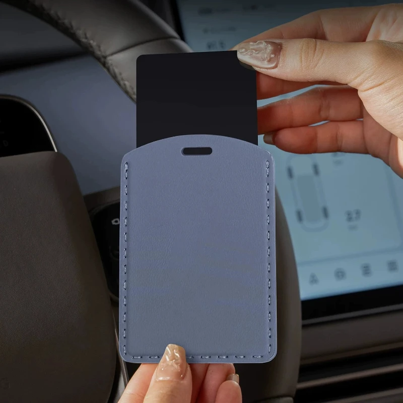 For Xiaomi YU7 New SU7 2026 Nappa Leather Card Key Protector Car NFC Induction Protective Shell Buckle Card Key Shell Supplies