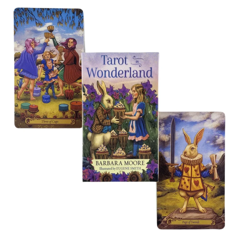 Tarot in Wunderland Karten Deck Weihnachten Orakel Englisch Visionen Weissagung Edition Borad spielen