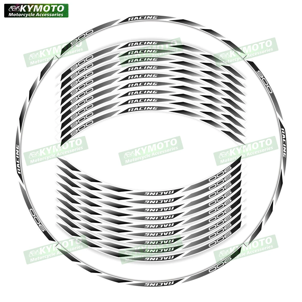 ل Z900 Z 900 دراجة نارية الملحقات 17 بوصة عجلة الشارات هدية الحافات تعديل ملصقات عاكسة شريط الديكور