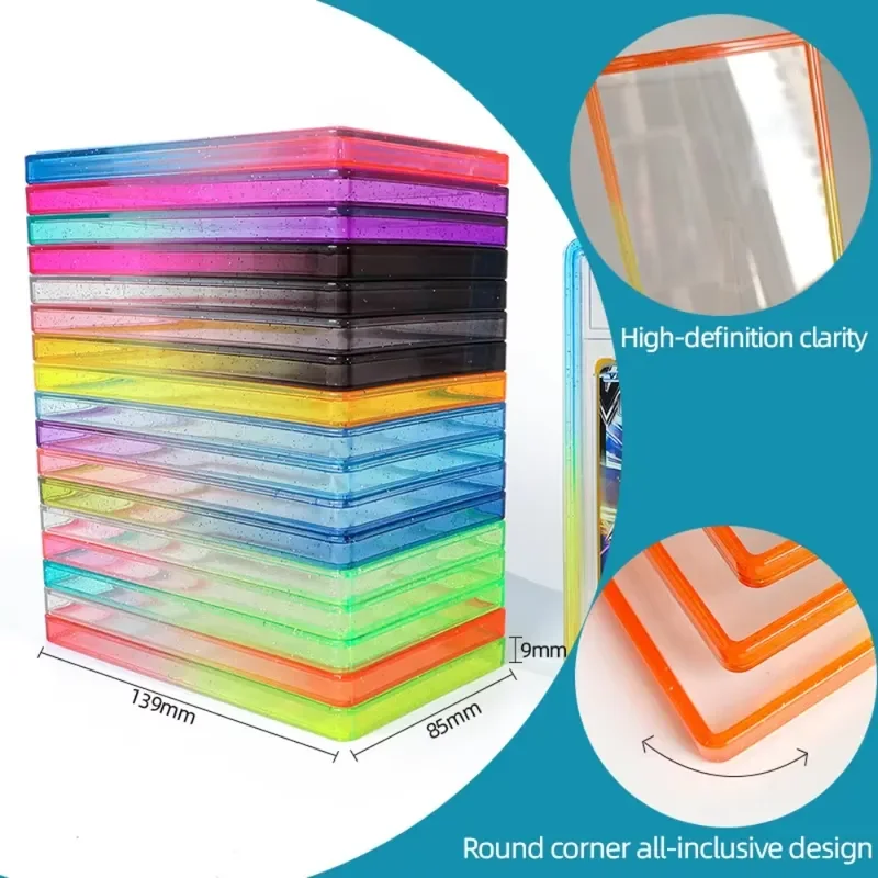 2026 hot 50 Pieces Standard P-S-A Flat Case Multiple Colors for Storage and Organization Durable Plastic Boxes Assorted Hues