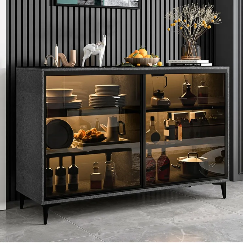 

Custom Dining Shelf Kitchen Cabinets Pantry Classic Modern Mobile Kitchen Cabinets Removable Credenza Kitchen Furniture YQ50KC