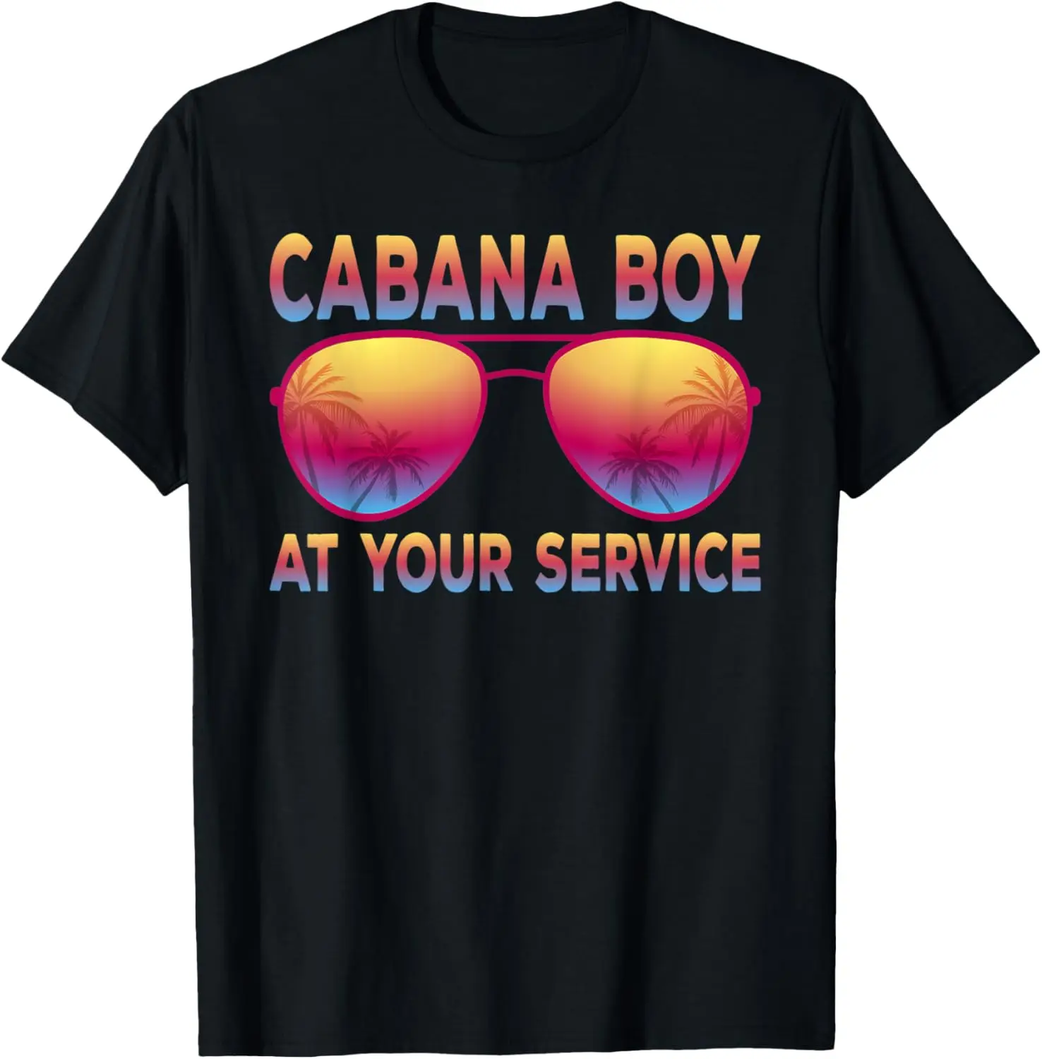 Mens Cabana Boy at your service Pool Boy T-Shirt