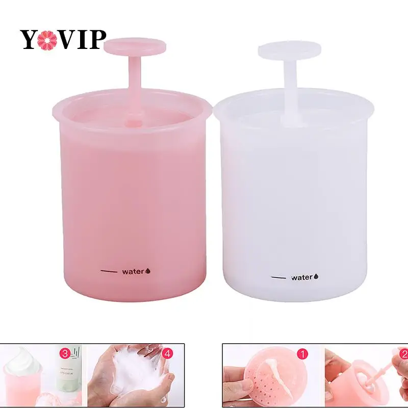 Reusable Foaming Clean Tool Simple Face Cleanser Shower Bath Shampoo Foam Maker Bubble Foamer Device Cleansing Cream