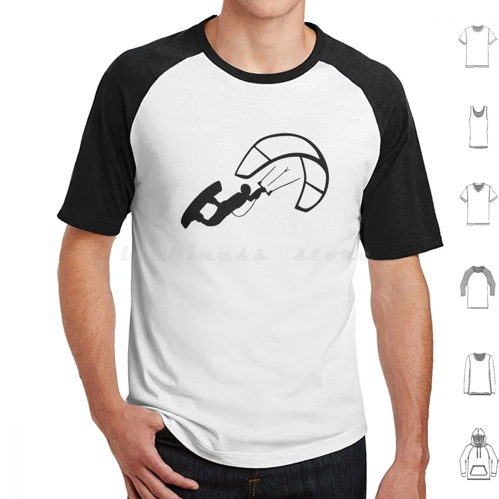 Kitesurfing Kitesurfer T Shirt Big Size 100% Cotton Kitesurf Kitesurfing Kitesurfer Kiteboard Kiteboarding Kiteboarder