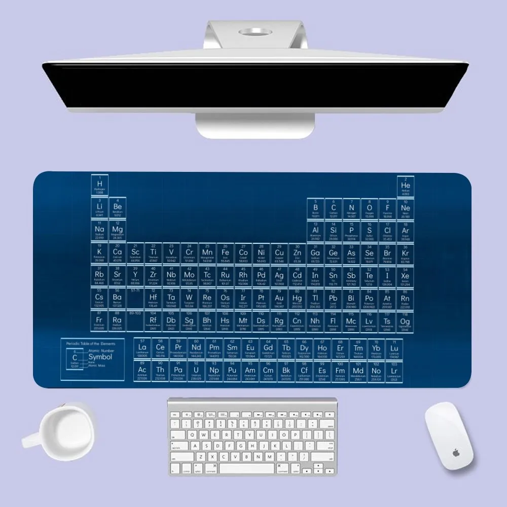 Tabla Periódica P de e-elements Xxl, alfombrilla de ratón, accesorios para juegos, teclado, 400x700x5mm