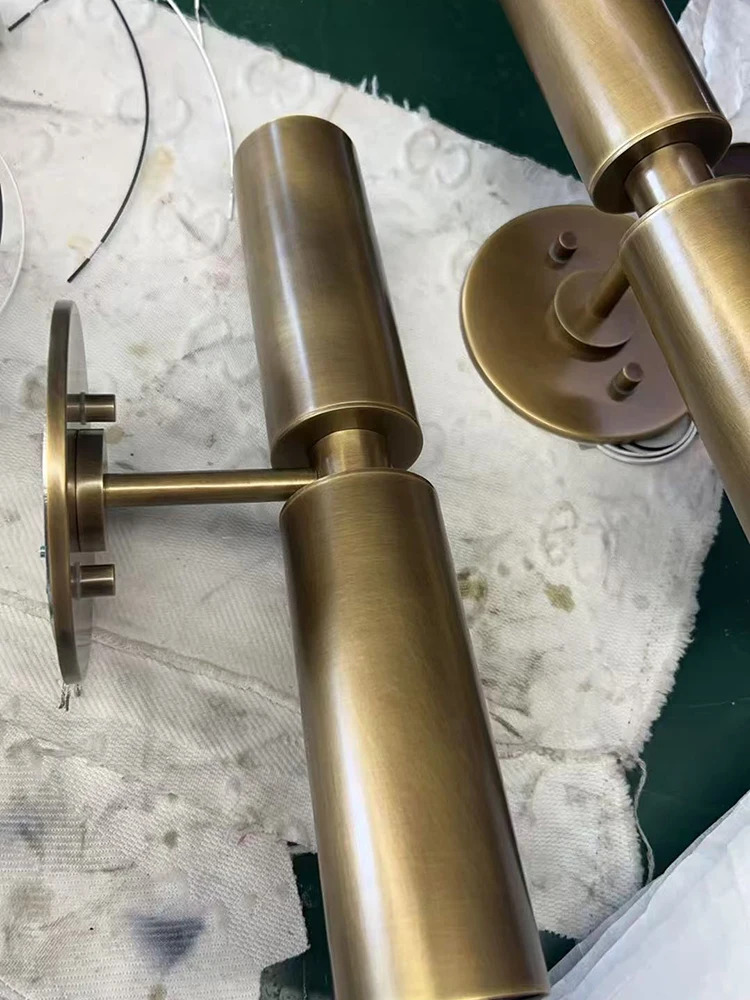 restaurant kitchen Brass wall lamp bathroom decorative mirror lamp staircase corridor hallway vintage bedroom bedside lamp coppe