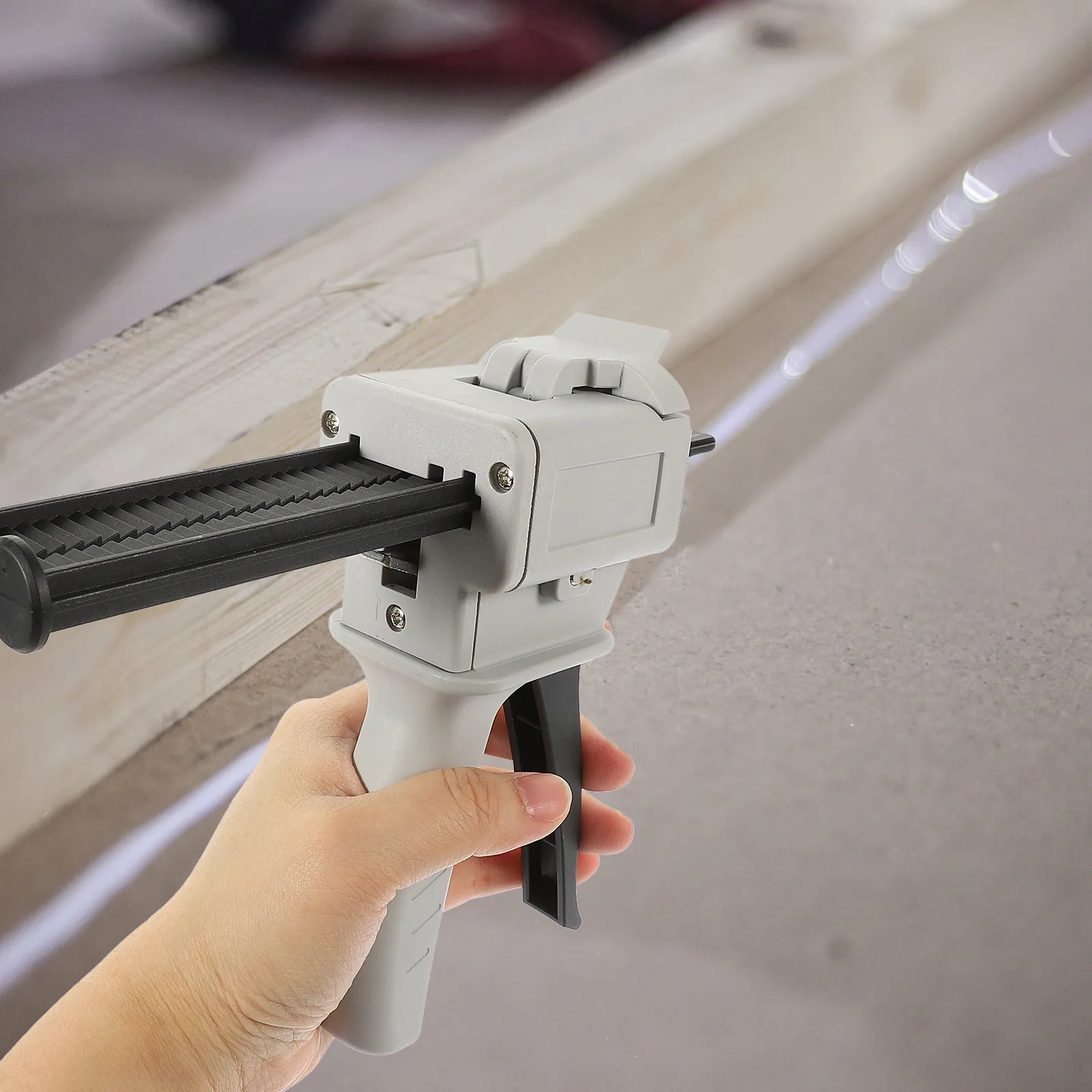 1Pcs Metal Buckle Glue Gun Dispenser Kit 50Ml Two-Component Adhesive Mixing Dispensing Manual Operation Epoxy Glue Easy Use