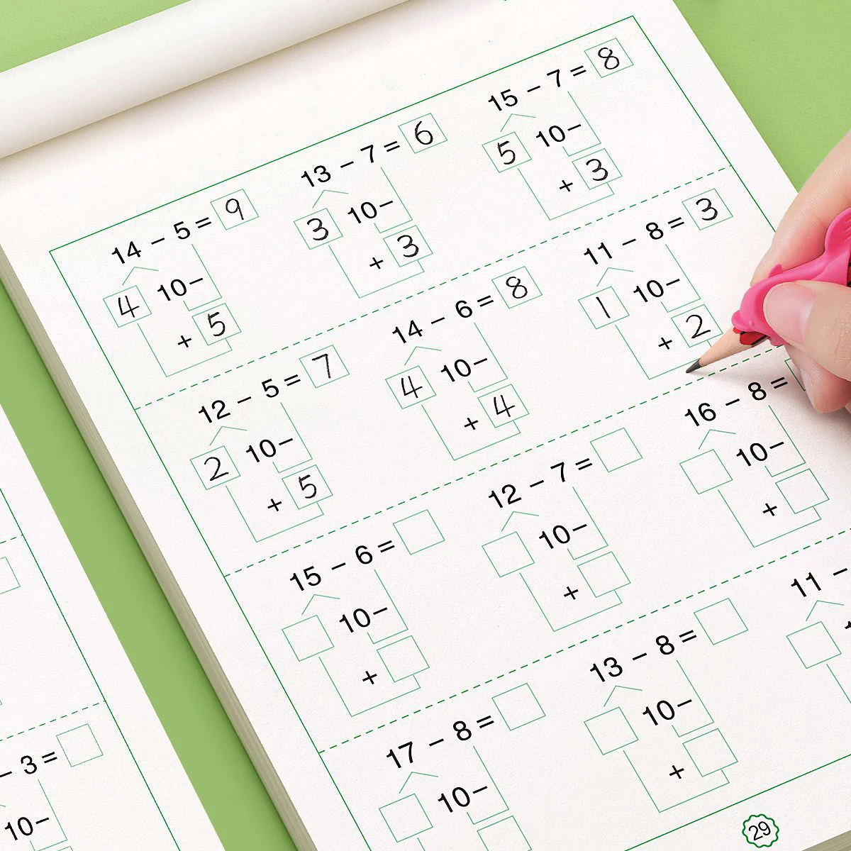 Mathematics Within 10/20 Addition and Subtraction Children's Learning Math Handwritten Copybook for Kid Arithmetic Books