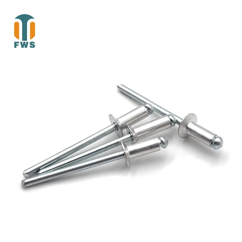 DIN EN ISO 15978 POP blind rivets Open end 5050 Aluminum Body/ Steel Mandrel Countersunk Head 1/8 inch(3.2mm)