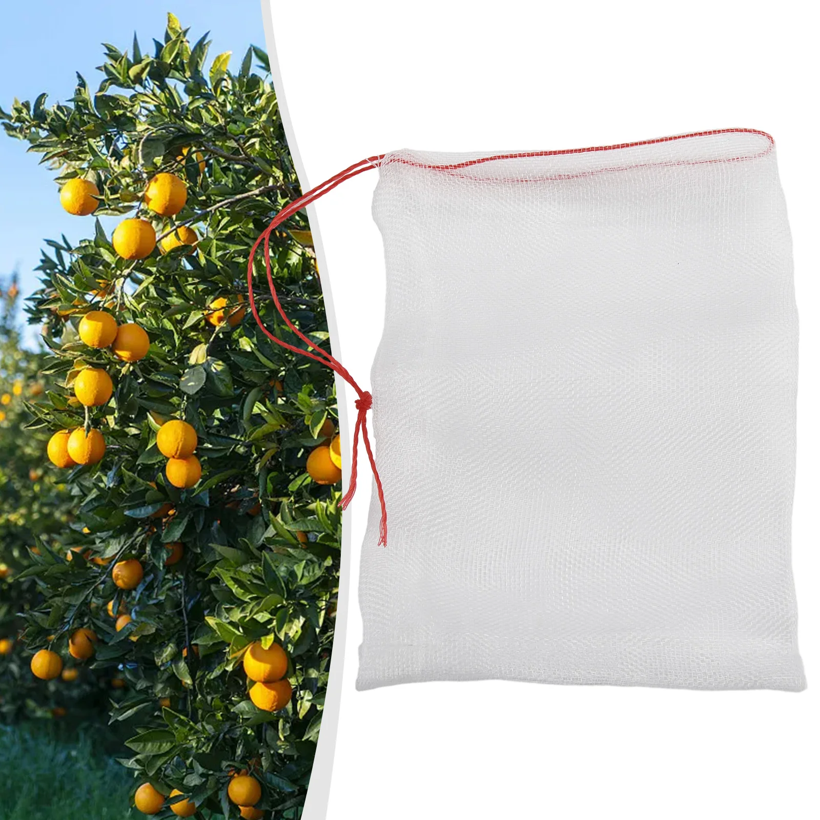 1pc Strawberry Grapes Fruit Grow Bags Netting Mesh Vegetable Plant Protection Bags For Pest Control Anti-Bird Garden Tools