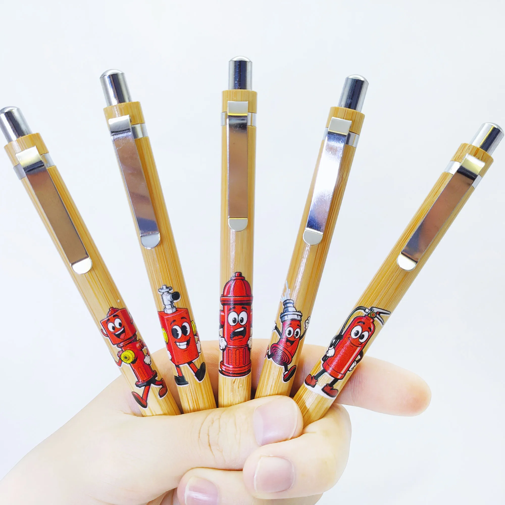 

7 шт./15 шт. тематические шариковые ручки Fire Supplies, канцелярские принадлежности для студентов, подходящие для семей, коллеев и друзей.