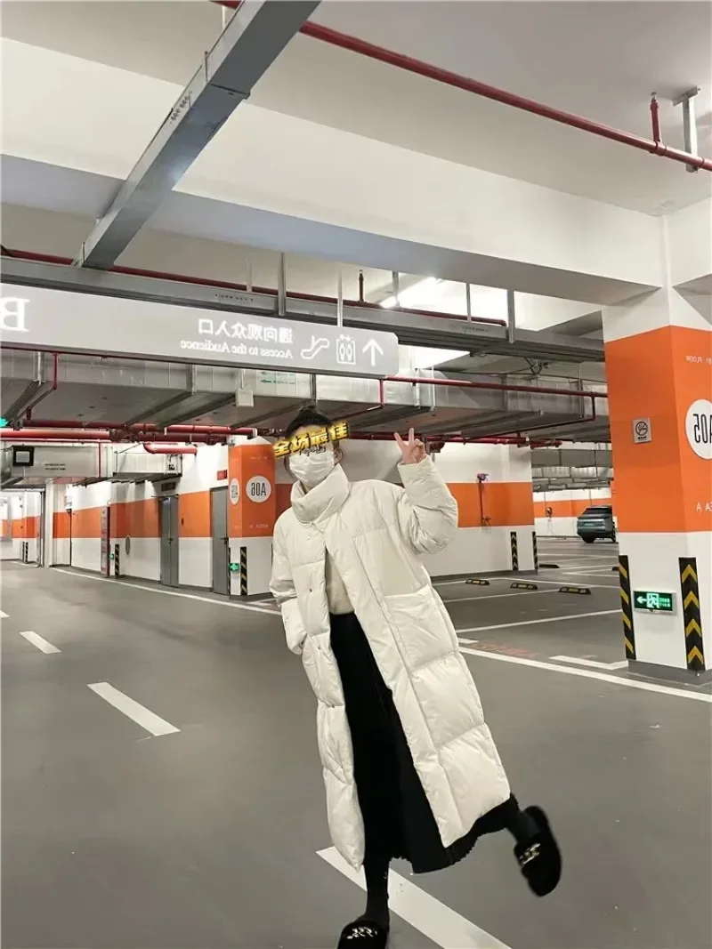 ฤดูหนาว Parkas ผู้หญิงความยาวกลางขนาดใหญ่แฟชั่นเกาหลีหลวมและหนา CasualParkas แจ็คเก็ต Design Sense Jacket Trend