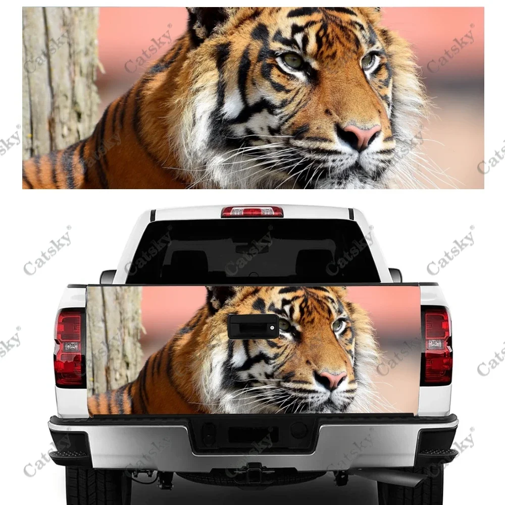 

tiger animal ferocious Car rear tail sticker modified package design painting suitable for SUV car truck package sticker decal
