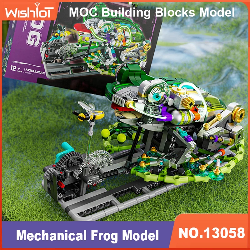 

13058 Mechanical Frog Model 898pcs Building Blocks Bricks DIY Set Animal Kit Animal World Assembly Toy for Birthday Gifts