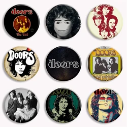 Vintage Rock N Roll Band The Doors Jim Morrison Soft Button Pin Rock Band Music Aesthetic Brooch Badge Bag Accessories Decor