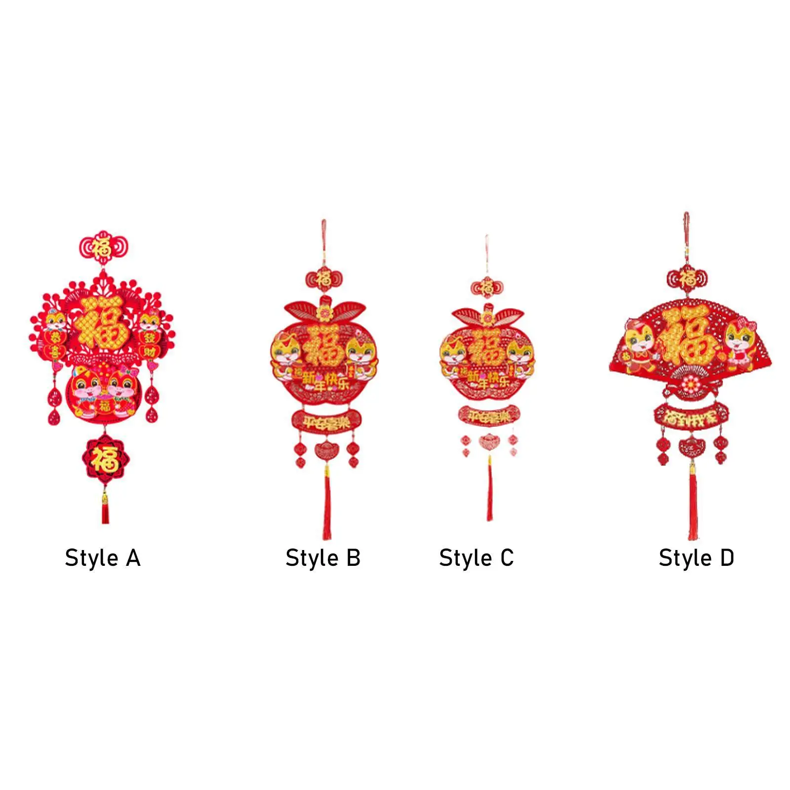 Chinese New Year Hanging Ornament Chinese Style Spring Festival Pendant for Housewarming