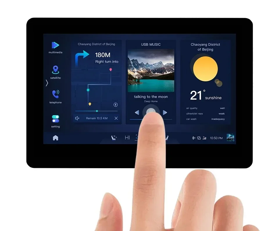 Tela de toque capacitiva do ESP32-S3 LCD, placa de desenvolvimento B, 800 × 480, toque de 5 pontos, 32 bits LX7, processador Dual-Core, 4.3in