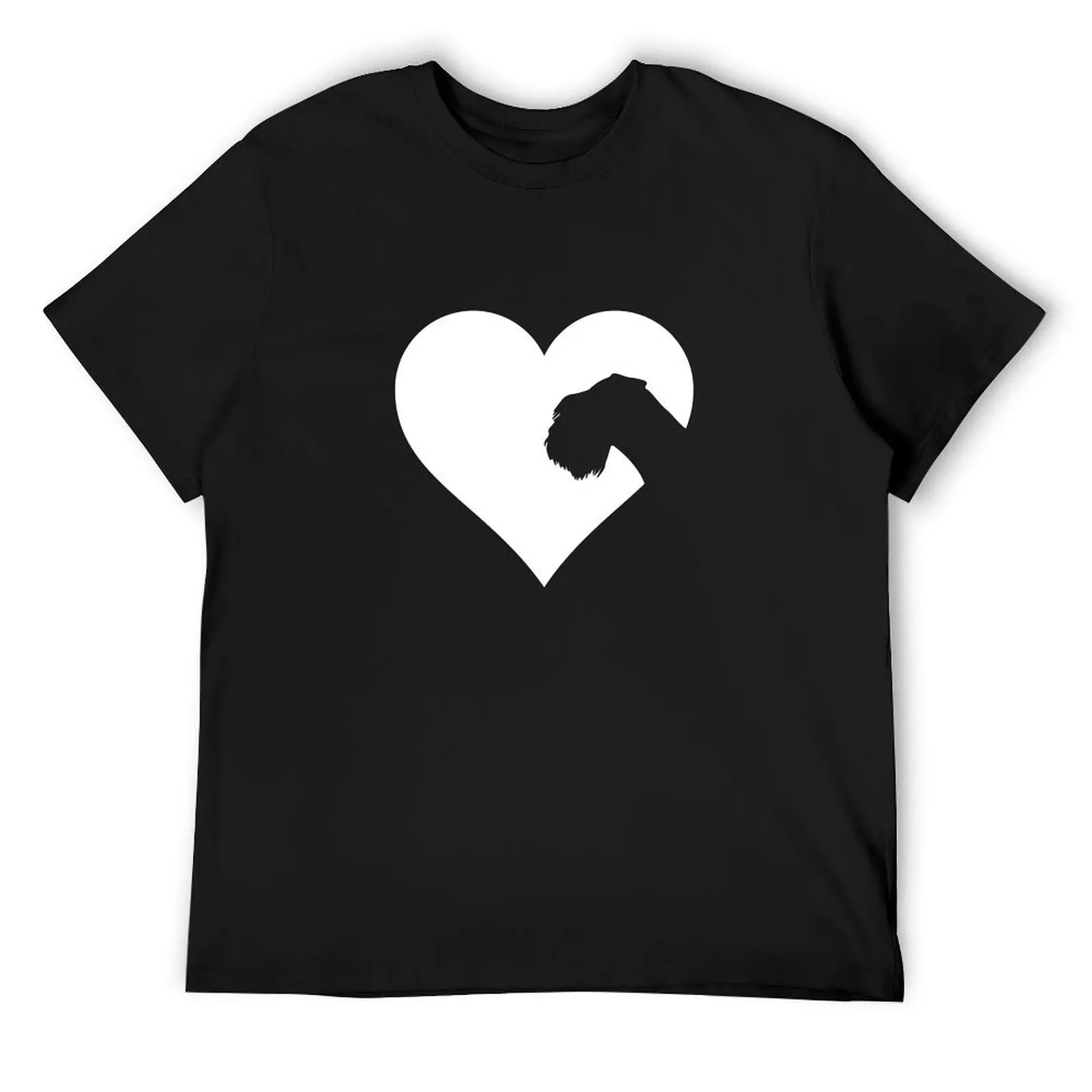 The Heart of the Miniature Schnauzer Lover T-Shirt boys whites plus size clothes man t shirt oversizeds T-shirts for men cotton