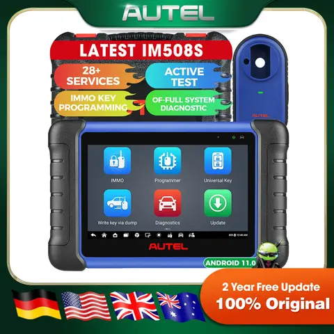 Autel MaxiIM IM508S XP200 Car Key Programming Tool Diagnostic Tool All-in-One Key Programmer OBD2 Scanner Updated of IM508