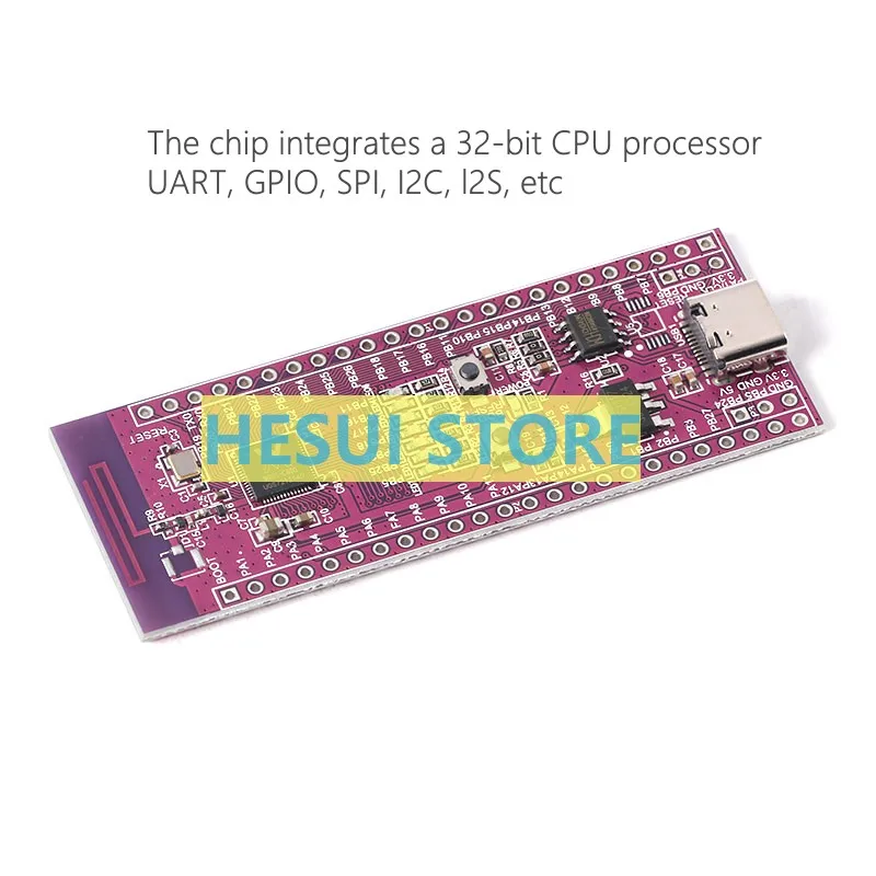 

W801 Single-chip 32-bit WiFi Bluetooth dual-mode SoC development board Internet of Things flat head elder brother MCU system dev