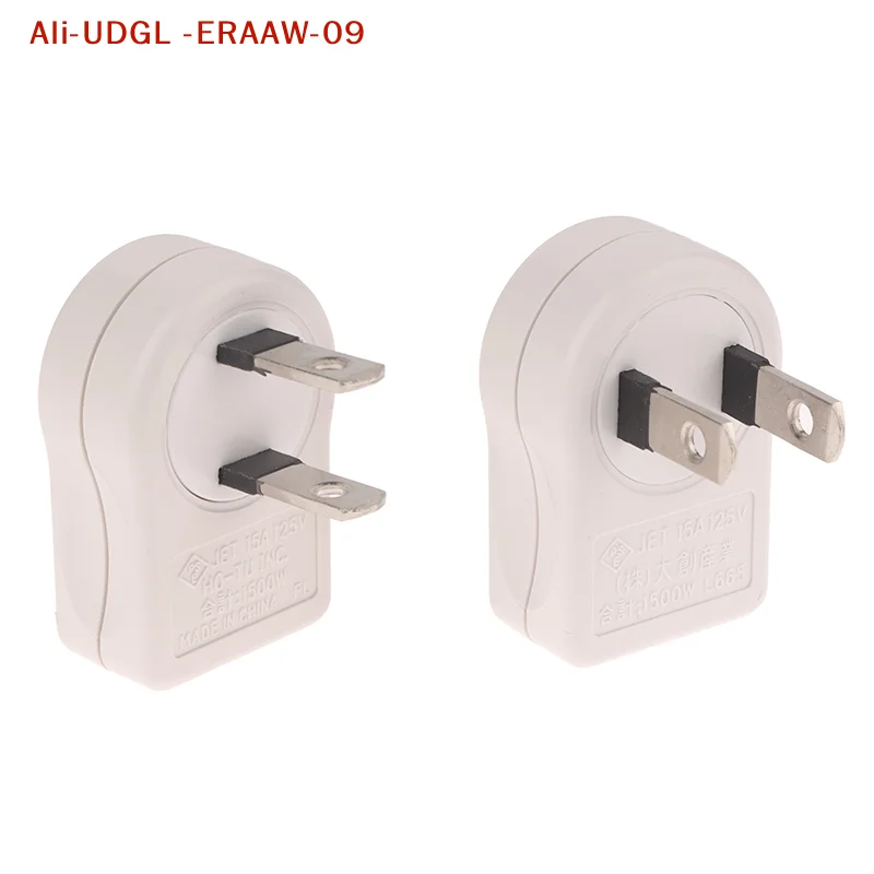 Rotatable 360-Degree US 2PIN Power Plug Adapter, Foldable for Easy Travel