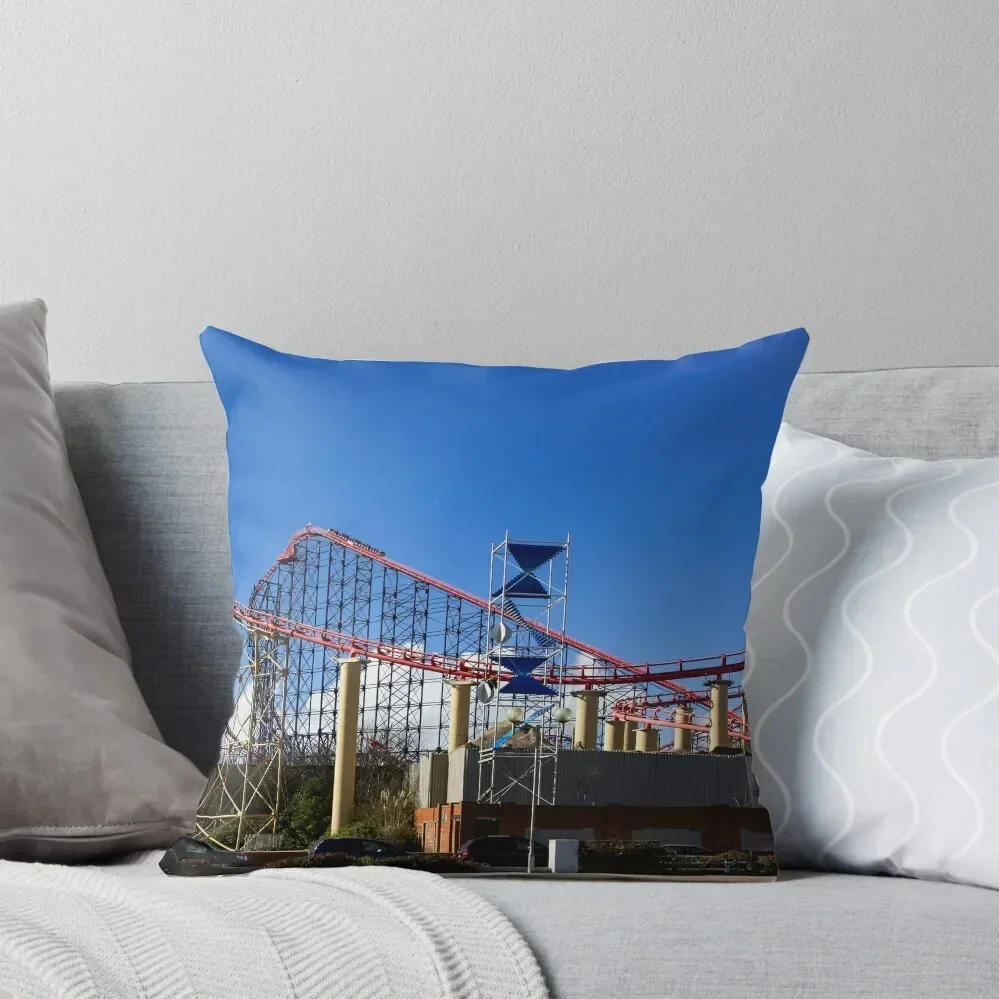 

Blackpool-Rollercoaster Throw Pillow Pillow Case Christmas Sofa Cover Marble Cushion Cover Anime pillow