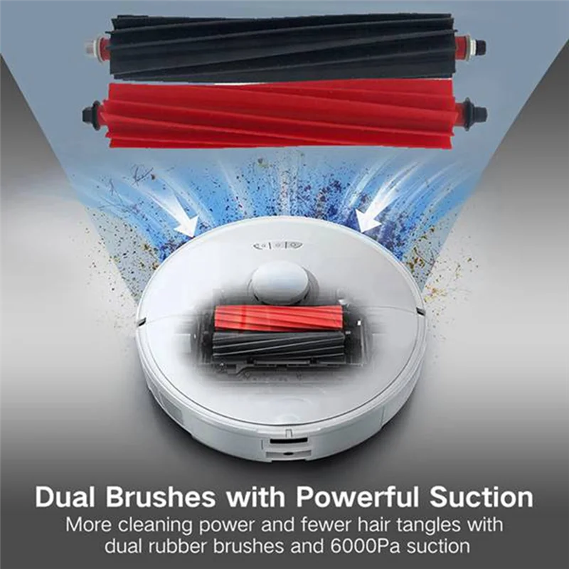 

Classy-Main Brush Cover For Roborock S8 Maxv Ultra /G20s Robot Vacuum Cleaner Spare Parts Accessories With Double Roller Brush