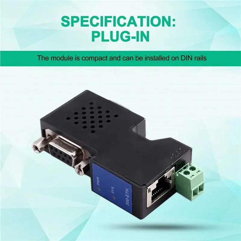 AC23-For Siemens S7-300 Compatible Modbus S7 TCP ETH-300/ETH-300-2P PPI MPI DP Ethernet Module Protocols Through Type