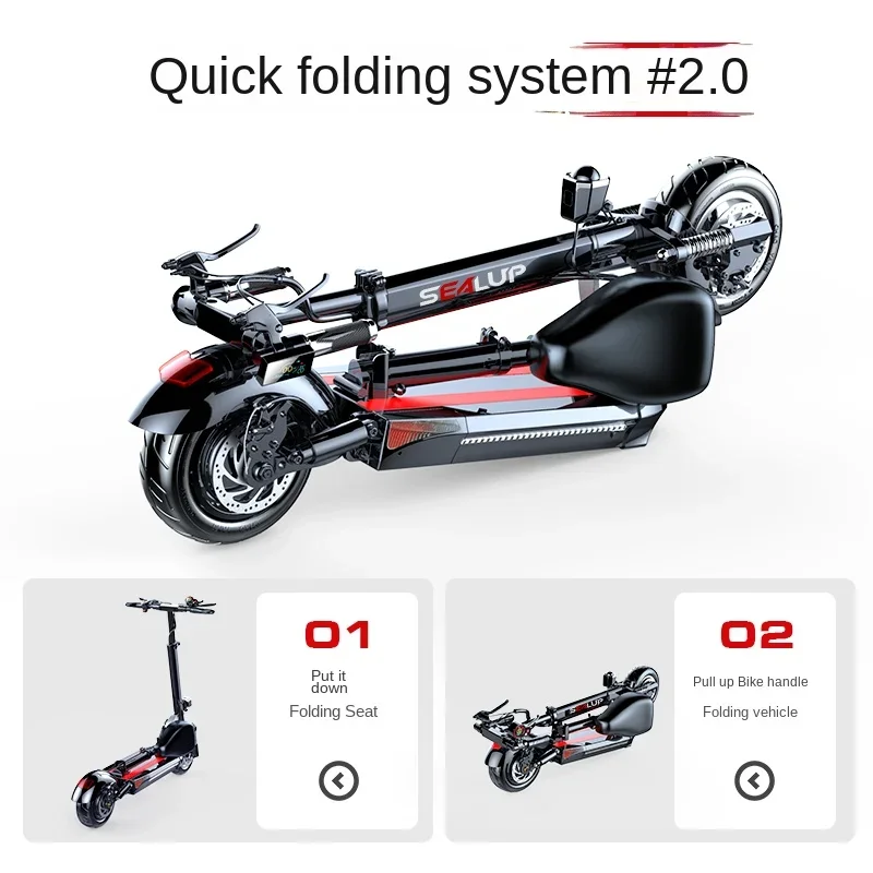 XK Electric Scooter Mount Folding Electric Car Driving Two-Wheel Scooter Small