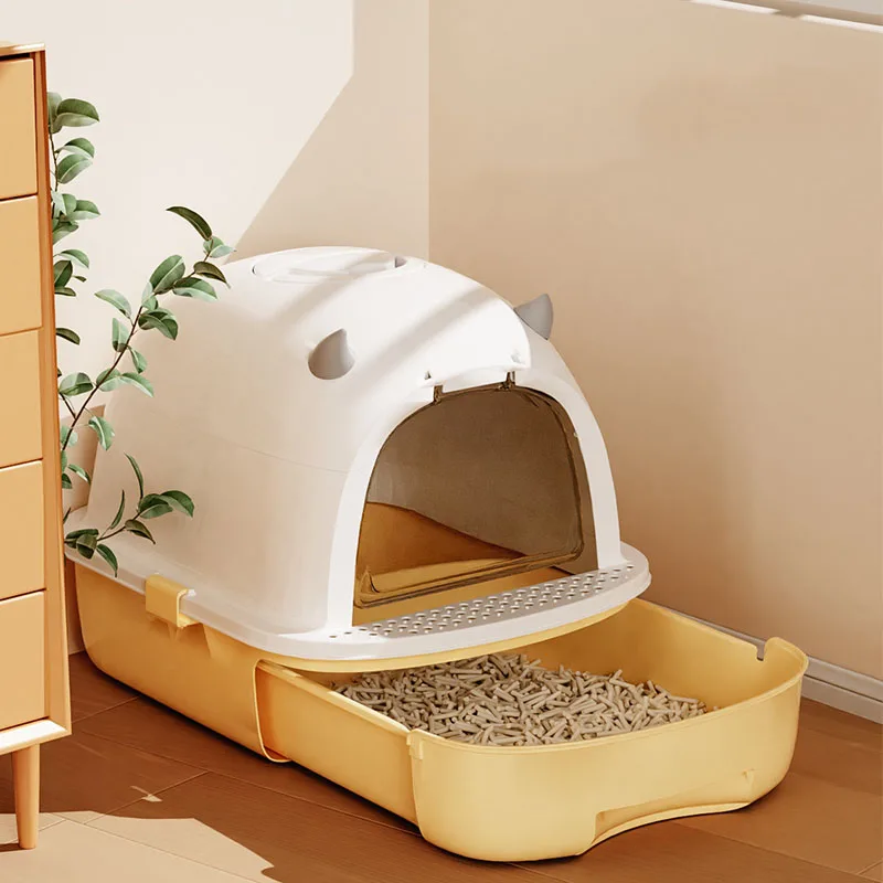 

Scratching Post Japanese Cat Toilet Villa Cleaning Portable Enclosure Travel Cat Litter Box Mat Arenero Para Gato Pet Furniture