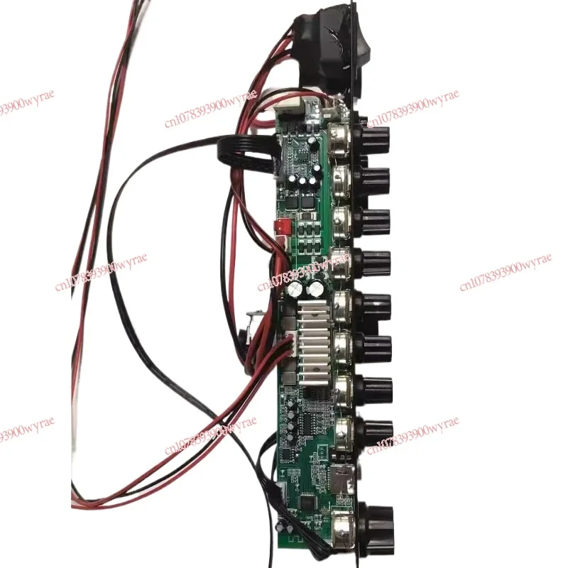 12V battery 220V high-power Bluetooth power amplifier board portable tie rod mobile speaker