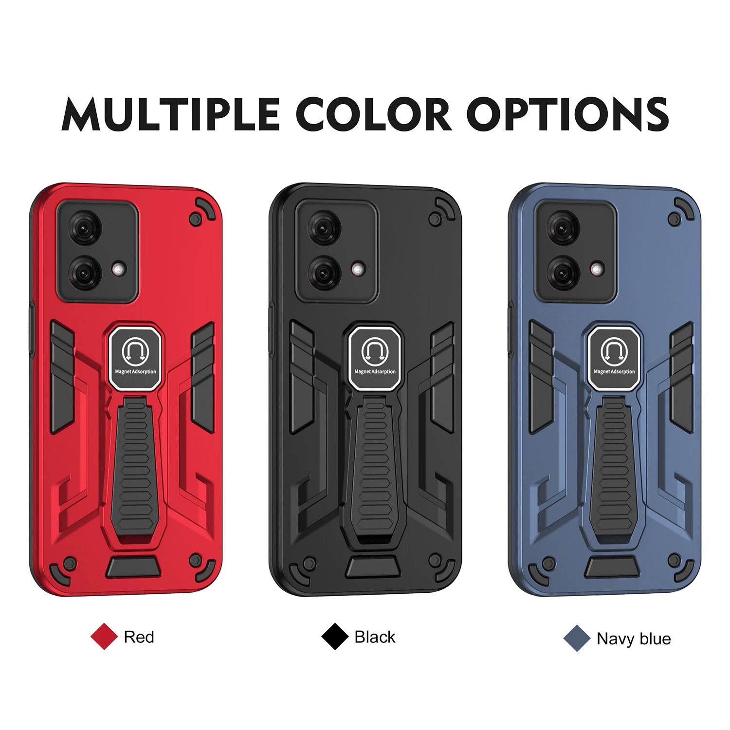 Case for Motorola Moto G84 Car Mount Magnetic Holder Silicone Hard Armor Shockproof Phone Cover XT2347 XT2347-1 XT2347-2 MotoG84