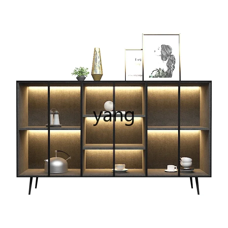 

lmm minimalist dining side cabinet solid wood kitchen living room wall home modern minimalist tea and wine cabinet