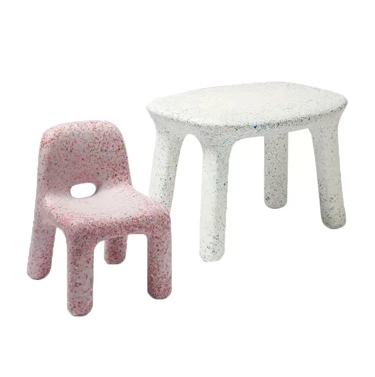 

Kids Plastic Table and Chairs Children Study Furniture Sets