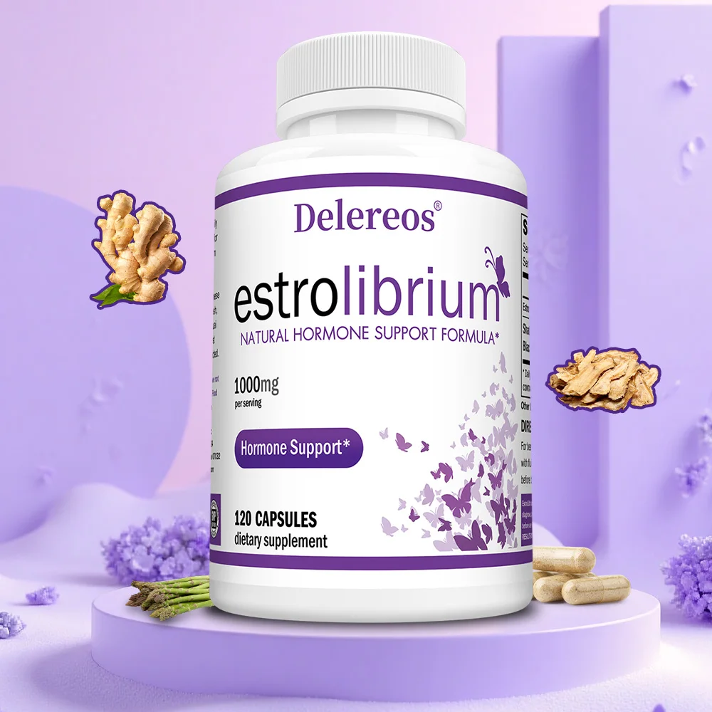 Hormone Balance Supplement, for Balances Estrogen, Stress Relief, Boosts Energy & Mood, Metabolism, Vegan