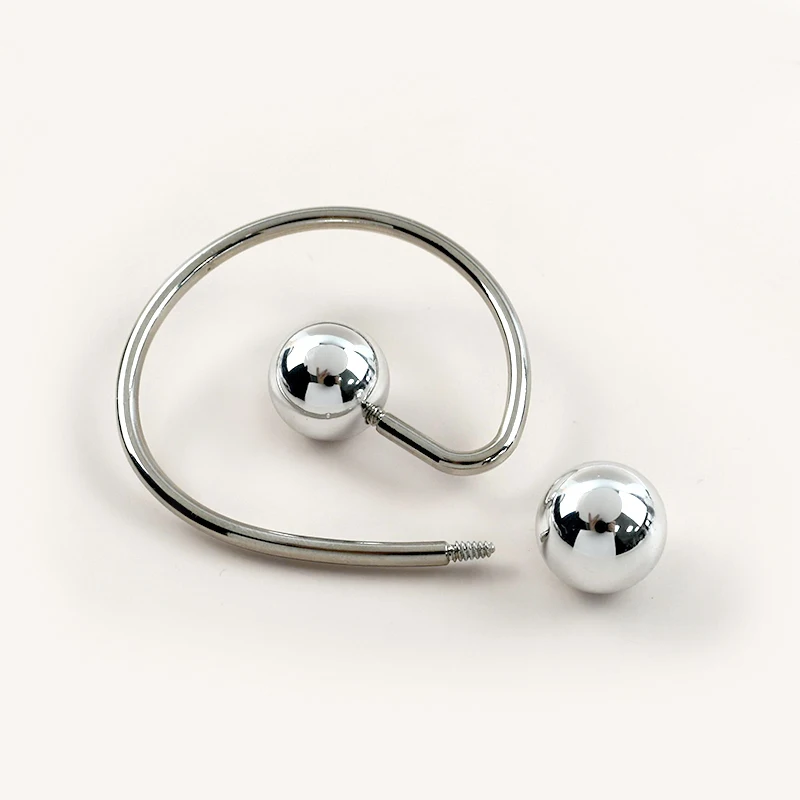 

2/5Pcs U-shaped Metal Ring Buckles Clothes Collar Connector Hook Irregular Spiral Button Swimwear Bikini Strap Decorative Clasp