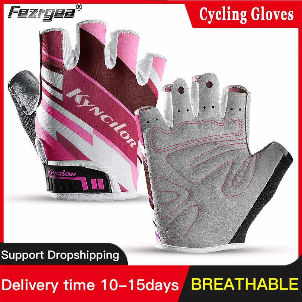 Cycling Gloves Anti-Radiation Sports Fitness Men And Women Breathable Non-Slip Short-Finger Bicycle Half-Finger Gloves