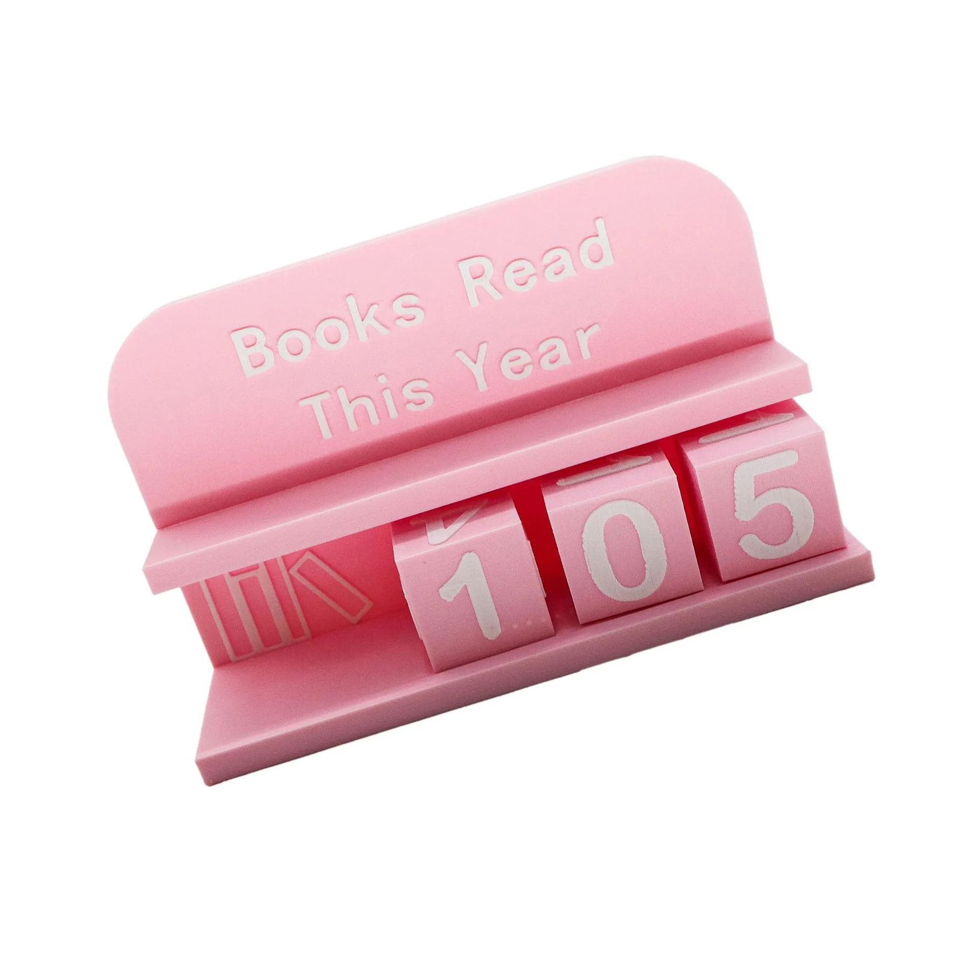 Literary Progress Monitor Book Reading Counter Multi-color Availability Stylish for bookshelf Decor Manual Click Mechanism