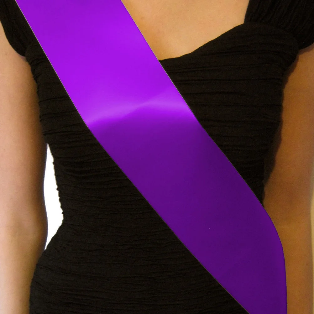 

Fancy Blank Ceremonial Shoulder Straps Kids Birthday Sash Inflatable for Girls Bride
