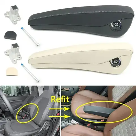 Driver Side Interior Front Seat Armrest With Adjustable Screw Bracket For Mercedes-Benz Smart 451 Fortwo 452 Roadster 453 Fortwo