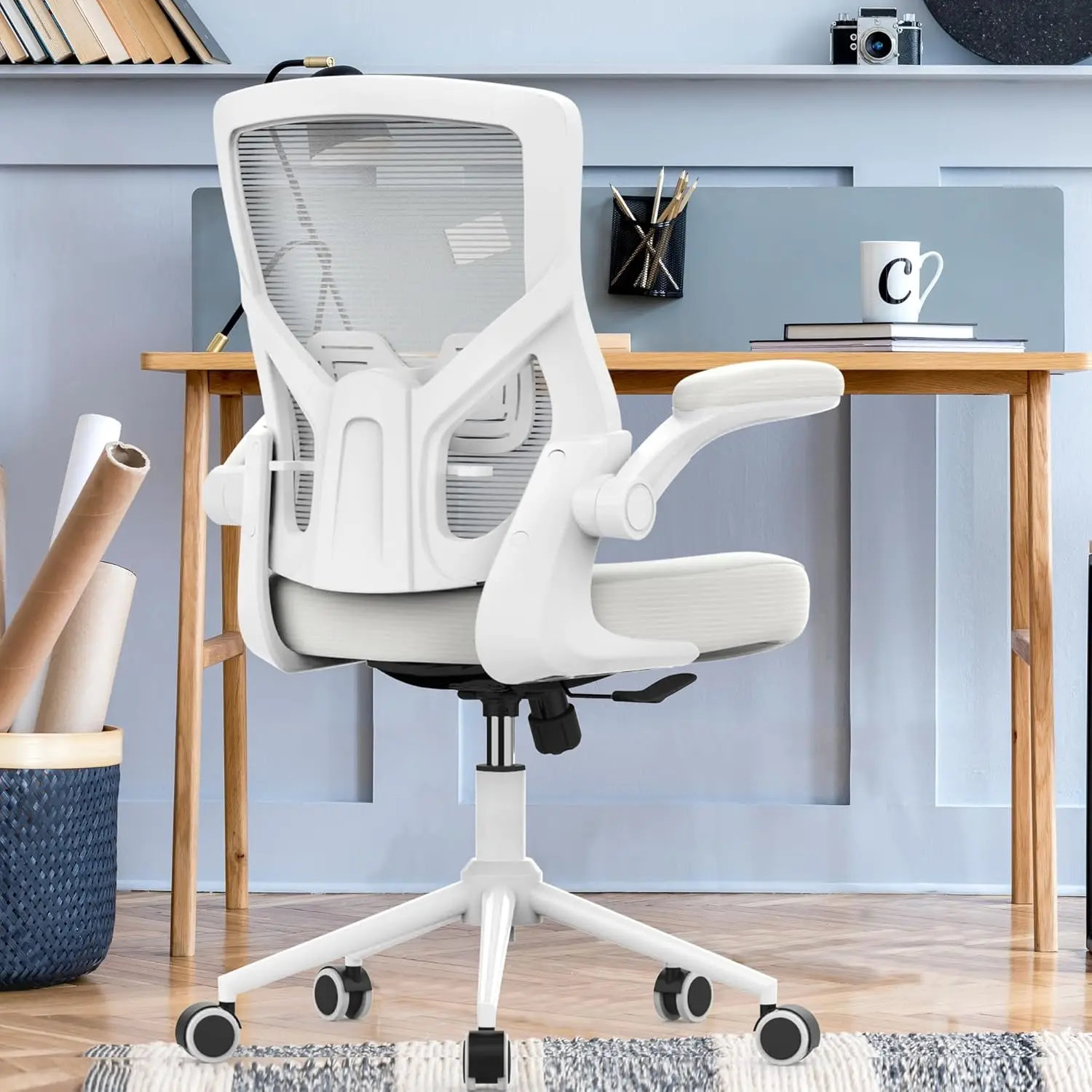 

Office Chair, High Back Desk Chair Adjustable Height and Ergonomic Design Home Office Computer Chair Executive Lumbar Support Pa