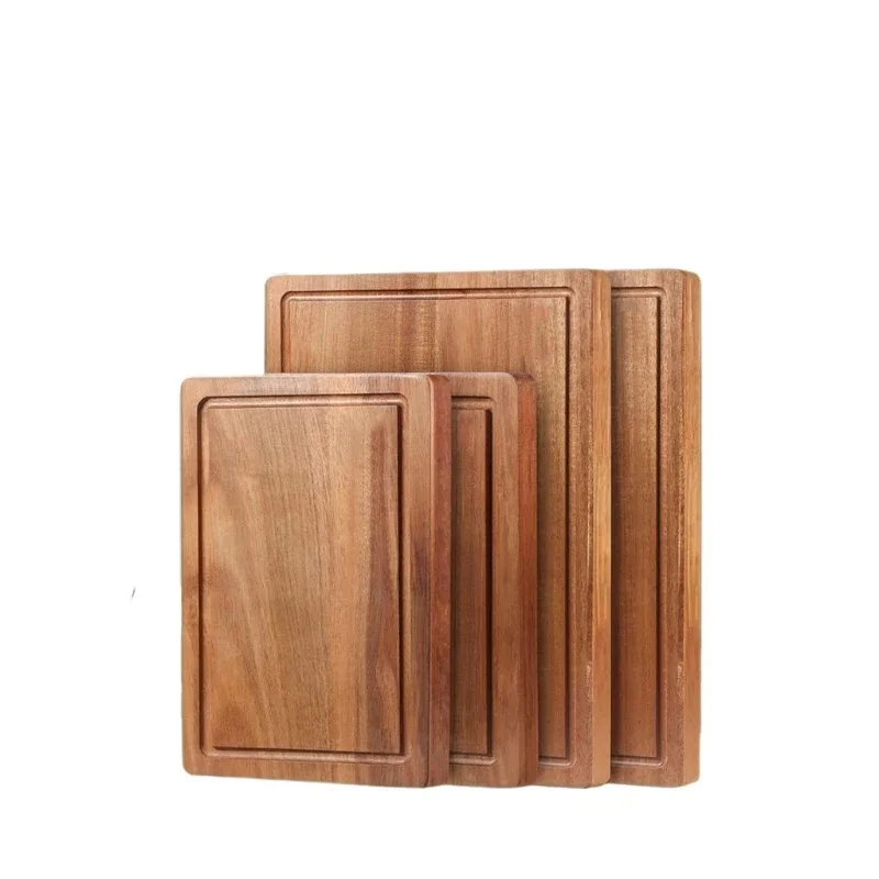 

Cutting board 17x13 large acacia wood cutting board for kitchen edge texture reversible cutting board with juice slot