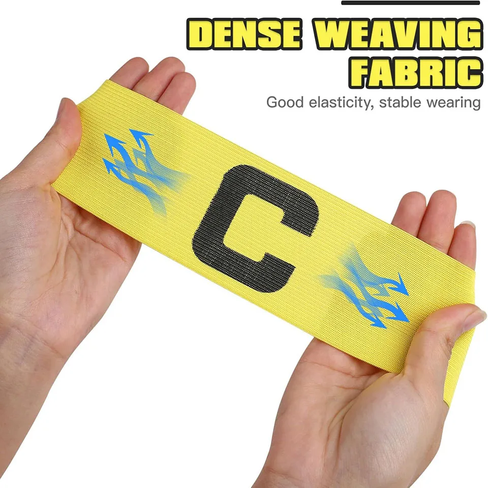 Loogdeel 1 قطعة للأطفال البالغين كرة القدم الكابتن شارة كرة القدم الذراع الفرقة زعيم الكابتن مجموعة قابل للتعديل التدريب الرياضة الذراع شارة #5