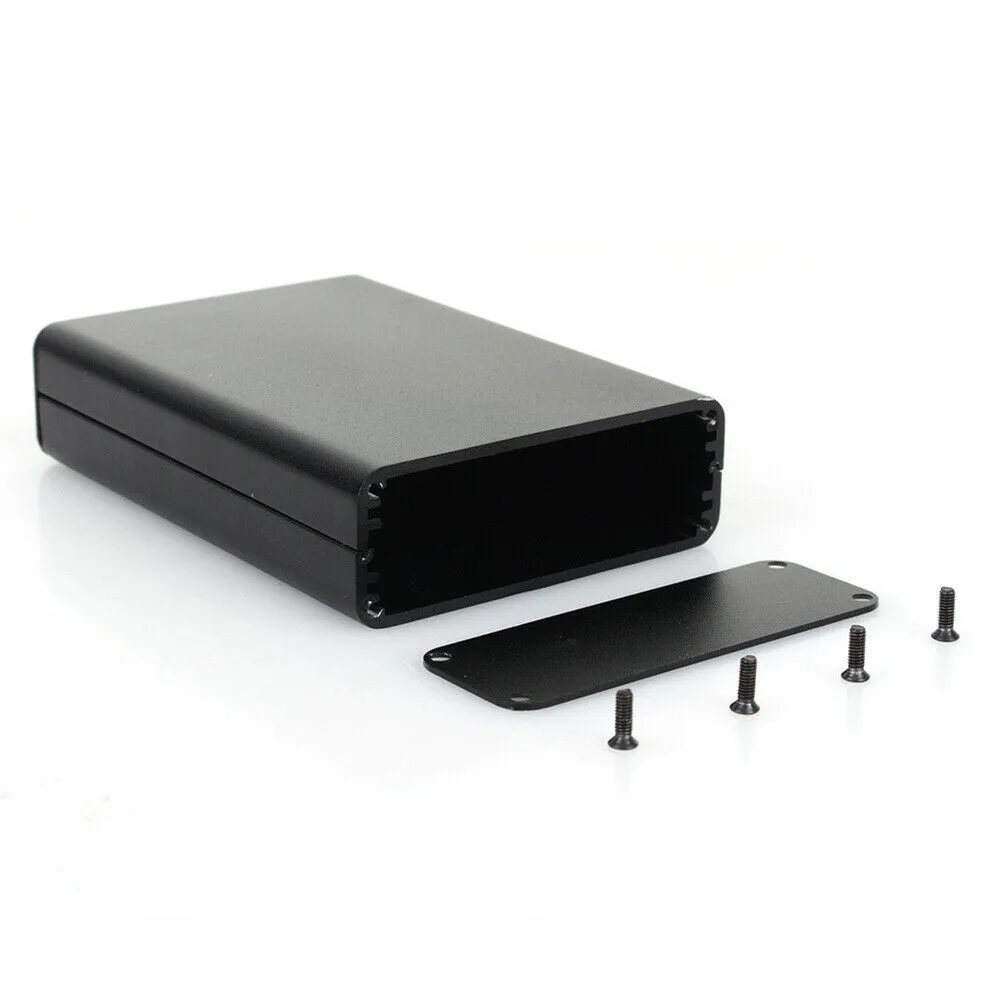 

Black Aluminum Housing Enclosure for Electronic Circuits 100x71x25mm Sandblasted Finish Suitable for DIY Applications