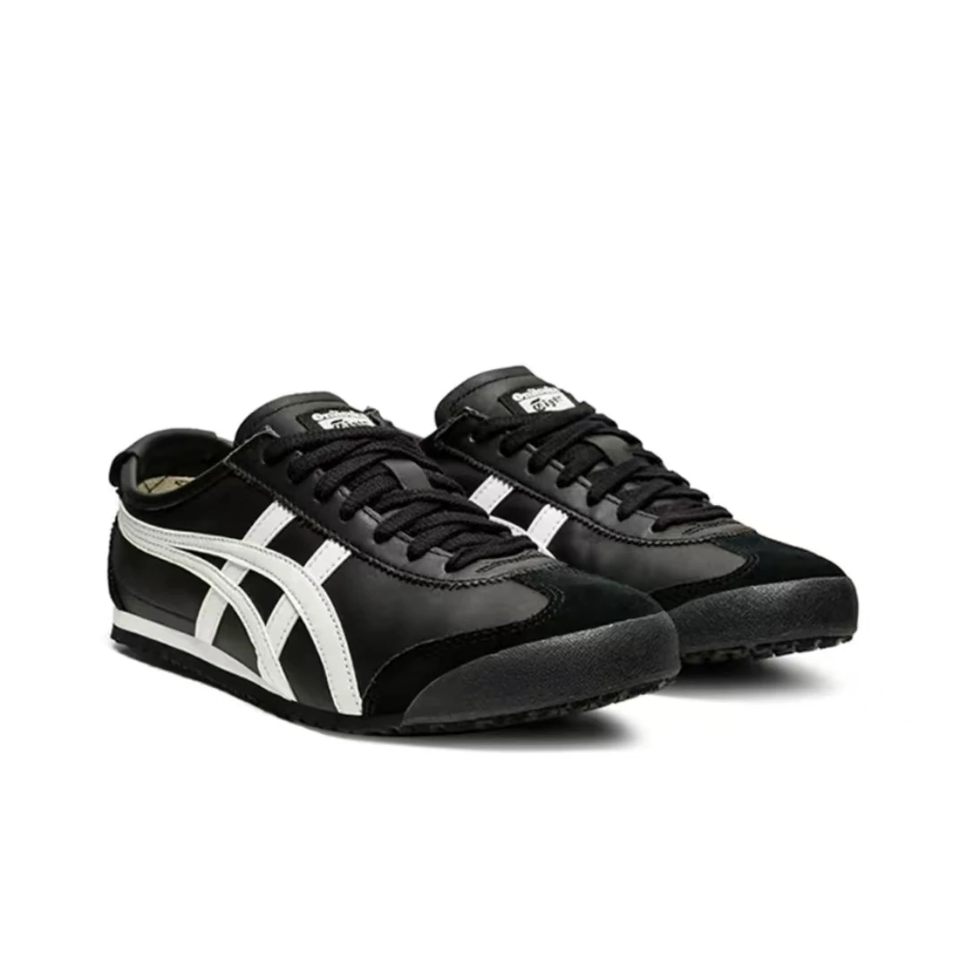 Asics Onitsuka Tiger MEXICO 66 Classic Lightweight Low Top Cowhide Leather Outdoor Sneakers Non-slip Sport Running Shoes